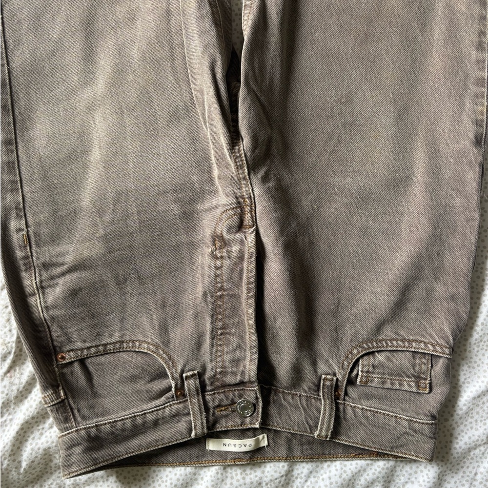 PacSun Taupe High Rise Bootcut Jeans